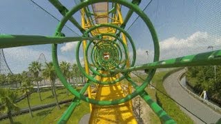 Ultra Twister Roller Coaster POV Nagashima Spaland Japan Togo Heartline Coaster [upl. by Seiber]