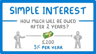 GCSE Maths  How to Calculate Simple Interest 95 [upl. by Lynd]