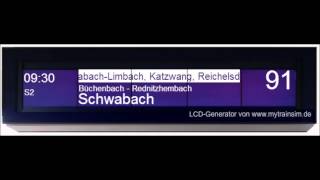 Ansage für S2 nach Altdorf in Roth wegen Bombenentschärfung am Nürnberger Hbf [upl. by Drofxer998]