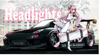 Nightcore  Headlights Alok Alan Walker amp KIDDO  Lyrics [upl. by Nylrebmik]