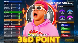 My RARE 3ampD POINT is the NEW BEST ISO LOCKDOWN BUILD on NBA 2K22 [upl. by Bikales]