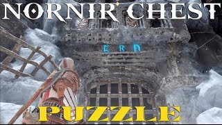 God Of War Nornir Chest Puzzle  Behind The Lock  Jarls Stronghold [upl. by Ardnuhsal]