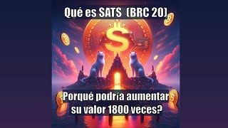 🤔 Qué es SATS BRC 20 Y PORQUÉ podría aumentar su valor 💰 1800 veces  Análisis técnico 📈 [upl. by Asilak]