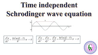 Time independent Schrodinger wave equation [upl. by Charmion]