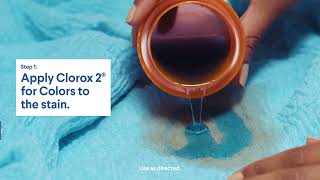 How to Remove Stains from Colored Clothing with Clorox 2 for Colors [upl. by Rutledge]