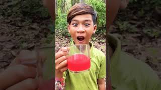 mukbang funny watermelon fruit bushcraft challenge outdoors useful survival forest [upl. by Ettenuj]