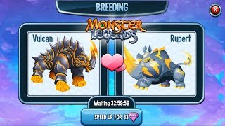 Monster Legends  Trying to Breed Nidiria Legendary  Summer Breeding Event Gameplay [upl. by Noyart670]