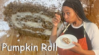 From Scratch to Swirls Easy Pumpkin Roll Tutorial Recipe pumpkinroll [upl. by Ecyal]