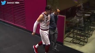 Cedi Osman Oklahoma maçında belinden sakatlanınca oyuna devam edemedi [upl. by Heyes380]