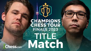 Champions Chess Tour Finals 2023 Set 2 TITLE MATCH Magnus v Wesley Wesley Must Win on Demand [upl. by Elysee]