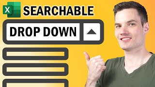 🔎 How to Create Searchable Drop Down List in Excel [upl. by Stewardson23]