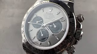 Rolex Daytona quotSteelquot Dial 116509 White Gold Rolex Daytona Review [upl. by Intruoc468]