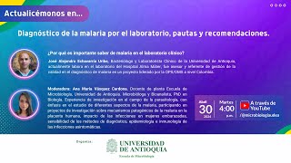 Actualicémonos en diagnóstico de la malaria por el laboratorio pautas y recomendaciones  300424 [upl. by Brien]