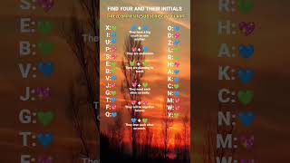 FIND YOUR AND THEIR INITIALS shorts initials viralvideo love [upl. by Turk]