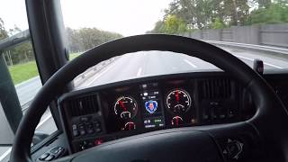 Relaxing Scania Truck  Trailer drive Stockholm Sweden [upl. by Birchard]