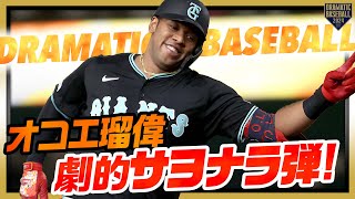 【DRAMATICBASEBALL】ティファニーアンバサダーと3億円プレイヤーを感じさせる男のサヨナラ弾【WalkOffHomerun】 [upl. by Hak]