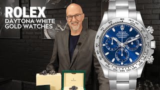 Rolex Daytona White Gold Watches 116519 and 116509 Review  SwissWatchExpo [upl. by Christensen]