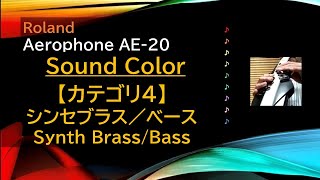 Aerophone AE20音色【カテゴリ4 シンセブラスベース】 [upl. by Gnourt985]