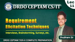 L11 Requirement Elicitation Techniques  Requirement Gathering  DRDO CEPTAM 10 Tier2  CSIT [upl. by Nylecyoj31]