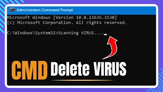 Scan amp Delete VIRUS Using CMD in Windows 1110 [upl. by Ahsienod]