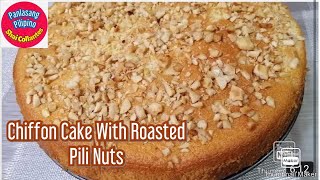 029 CHIFFON CAKE WITH ROASTED PILI NUTS RECIPE  Panlasang Pilipino by Shai Collantes [upl. by Nitsirhc]