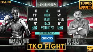 TERENCE CRAWFORD USA vs KELL BROOK UK TKO FIGHT [upl. by Ynna]