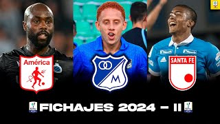 🔥FICHAJES Y SALIDAS LIGA BETPLAY 2024  II Fichajes Millonarios  América  Santafe Nacional  Cali [upl. by Eceeryt4]