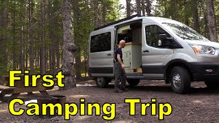 Ford Transit DIY Conversion  Part 13  First Camping Trip Overland Adventure amp Van Life [upl. by Tymothy]