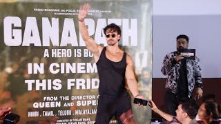 Ganpath Press Congerence With Tiger Shroff At Gaiety Galaxy  Complete Video [upl. by Nawtna]