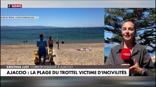 Ajaccio  La plage du Trottel victime d’incivilités [upl. by Taima]