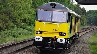 Colas Rail Class 60 60087 amp Class 86 86701 0Z42 passing Tamworth 2nd June 2014 [upl. by Barnabe]