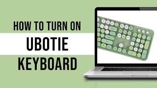 How To Turn On UBOTIE Keyboard  How To Enable UBOTIE Keyboard Tutorial [upl. by Dweck344]