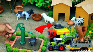 😍Diy how to make cow sheed  matikata duck cartoon funny cattle amba cow  Sep 29 2024936 PM [upl. by Elyrad]