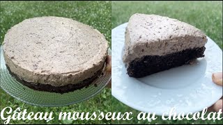 GÂTEAU MOUSSEUX AU CHOCOLAT ULTRA BON et facile [upl. by Goldshell495]