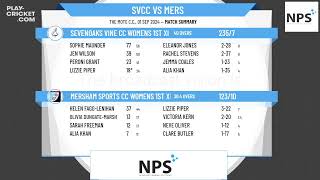 Sevenoaks Vine CC Womens 1st XI v Mersham Sports CC Womens 1st XI [upl. by Kennett957]