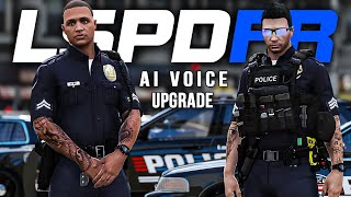 This is Epic AI Voice Updated  LSPDFR Police MOD 4K HD 2023 [upl. by Monetta]