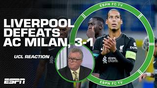 ‘TOTALLY DOMINATING’ ⚽ Steve Nicol reacts to Liverpool’s UCL win vs AC Milan  ESPN FC [upl. by Oht]