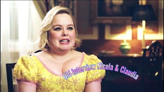 Old Interview  Nicola Coughlan amp Claudia Jessie X Bridgerton S2 [upl. by Ettennej]