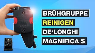 Reinigung Brühgruppe Delonghi Magnifica S  NUR SO IST ES RICHTIG ✅ Testventure [upl. by Atahs]