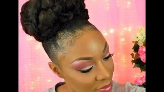 Bridal  Wedding  Goddess Updo  Hairstyle For Short Medium amp Long Natural Hair [upl. by Timmie]