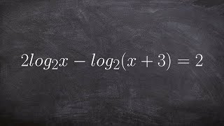 Solving logarithmic equations by factoring [upl. by Ailyt]