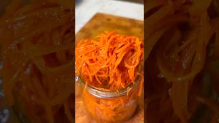 Quick amp Easy Korean Carrot Salad Recipe 🌶️  Delicious Morkovcha in Minutes 🥕 [upl. by Lig915]