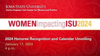 2024 Women Impacting ISU Calendar Honorees [upl. by Oecam674]