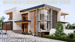 MODERN LUXURY HOUSE TOUR  5 BEDROOMS WITH ELEGANT INTERIOR DESIGN [upl. by Oliva]