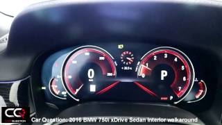 2016 BMW 750i xDrive Sedan Interior walkaround  THE Most Complete review part 27 [upl. by Natika970]