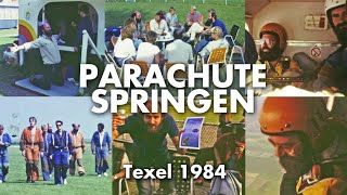 1984 Parachutespringen op Texel Oude gedigitaliseerde super8 beelden [upl. by Uchish]