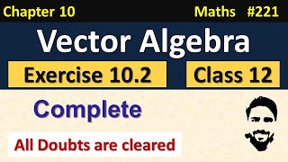 Exercise 102 Class 12 Complete  Vector Algebra Class 12  Class 12 Maths Chapter 10  NCERT [upl. by Lectra]