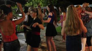 Georgia apartments Afandou Rhodes Aug 2016 Hannah dancing with Crazy Billy [upl. by Elocn]