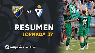 Resumen de Málaga CF vs SD Eibar 13 [upl. by Hilaria]