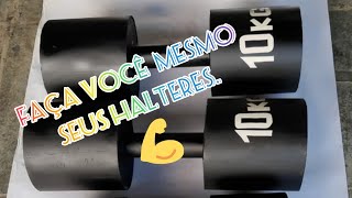 MELHOR FORMA DE FAZER HALTERES EM CASA [upl. by Vizzone]